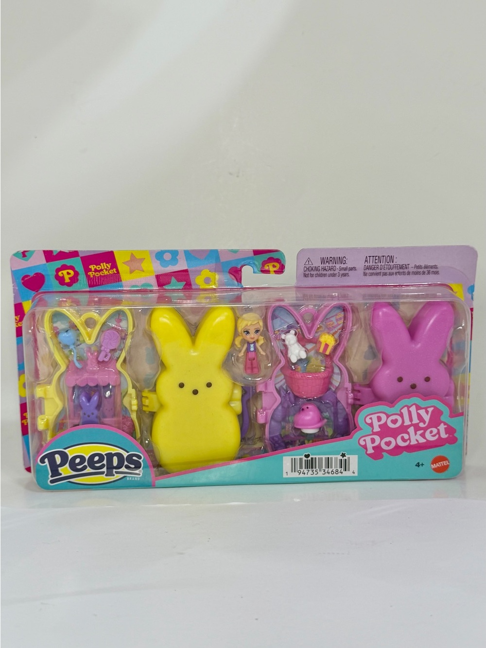 Polly Pocket Easter Peeps Yellow and Pink Polly Pocket Playset